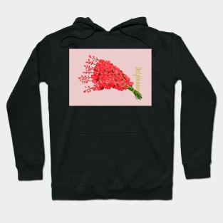 Delphinium portrait card Hoodie